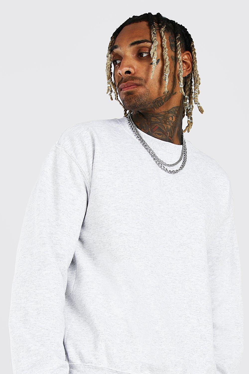 Grey marl discount crew neck jumper